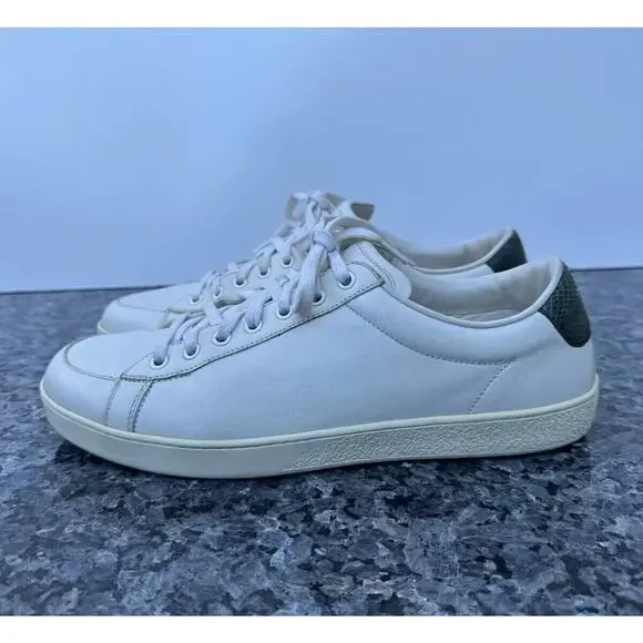 Gucci White Leather Low Top Sneakers Men’s Size 9.5 Missing Insole Mens Gucci Ace Embroidered Low Top Sneaker White Leather  main image 3